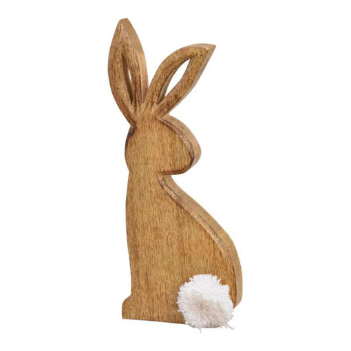 Picture of WOODEN RABBIT STAND 10X25X2CM